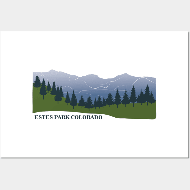 Estes Park Colorado Wall Art by dddesign